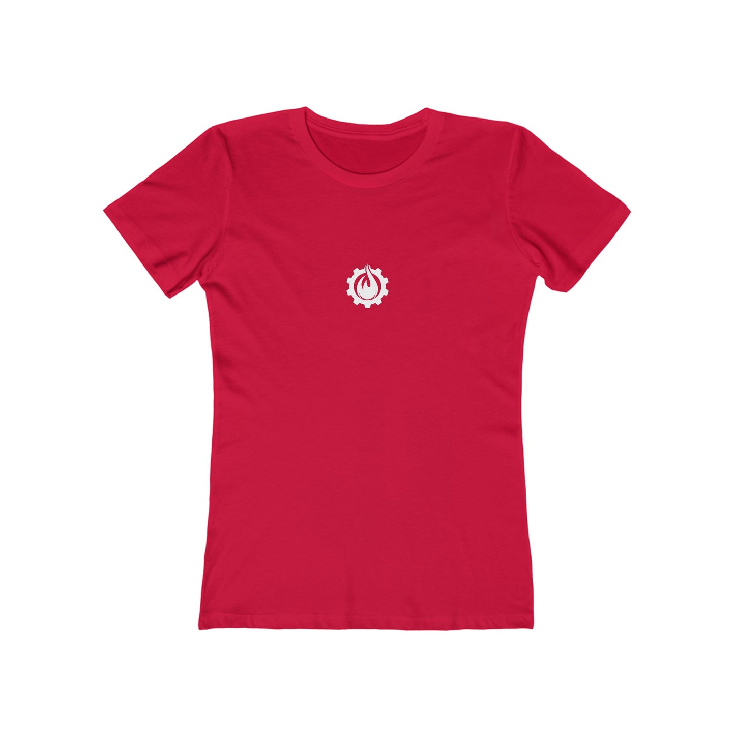 Fireball Gear - Flame & Gear - White - Women's Slim Fit - Fitness T-shirt
