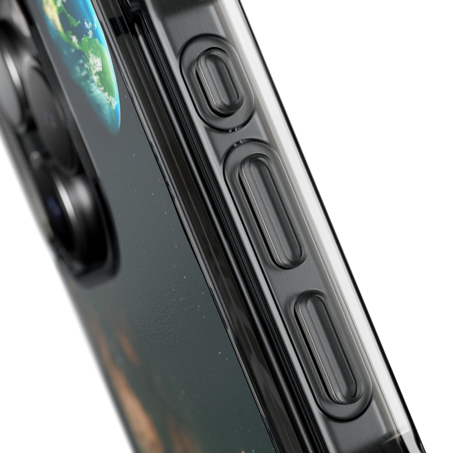 Standing on the Moon - Magnetic Clear Impact iPhone Cases