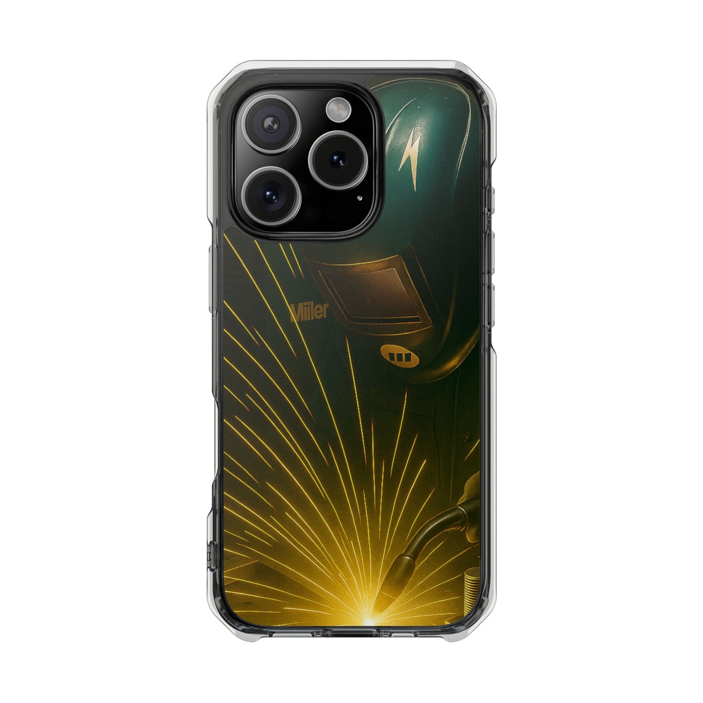 Miller Welder - Magnetic Clear Impact iPhone Cases