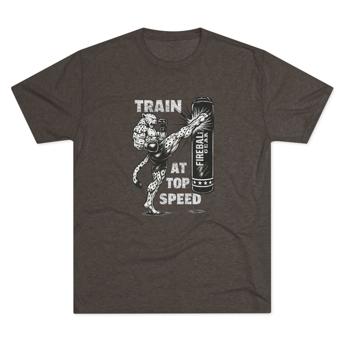 Beast Mode Series - Train at Top Speed - Fitness Triblend T-shirt