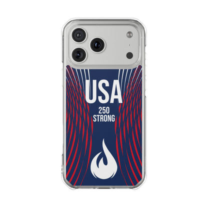 USA 250 Strong - Anniversary Edition - Magnetic Clear Impact iPhone Cases