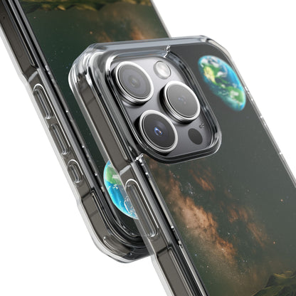 Standing on the Moon - Magnetic Clear Impact iPhone Cases