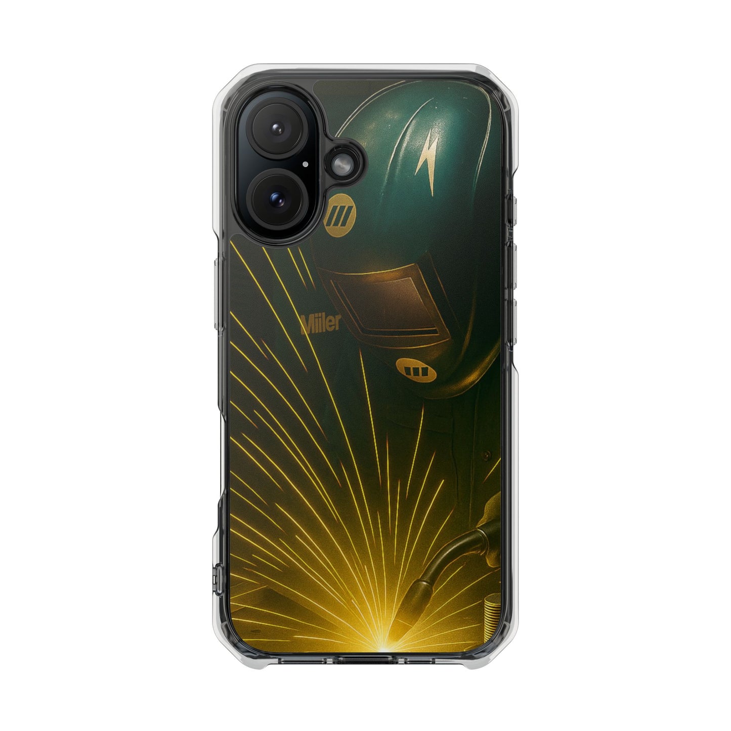Miller Welder - Magnetic Clear Impact iPhone Cases