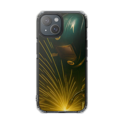 Miller Welder - Magnetic Clear Impact iPhone Cases