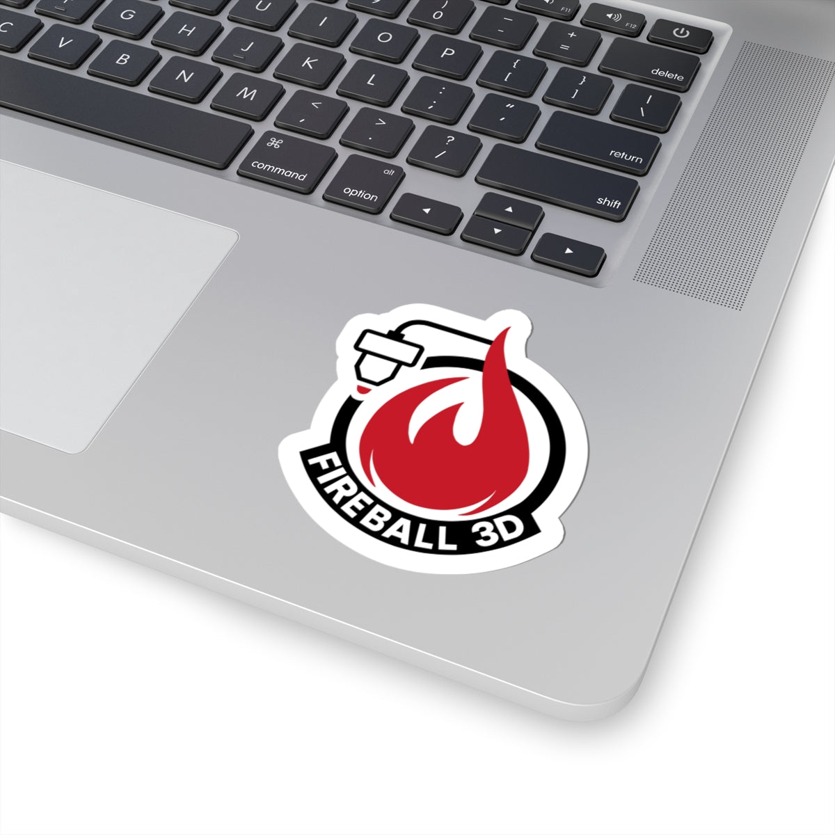 Fireball 3D - Logo Sticker