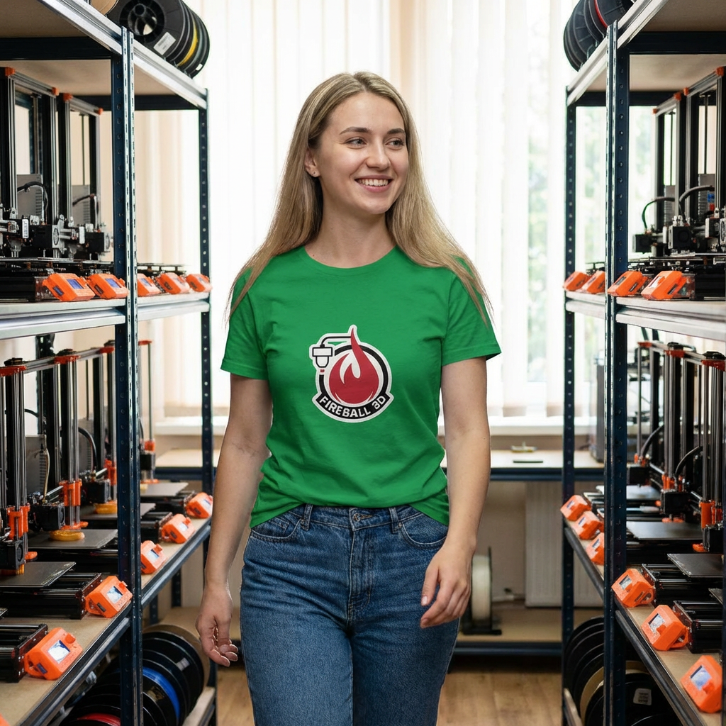 Fireball 3D Logo - Women's Slim Fit T-shirt