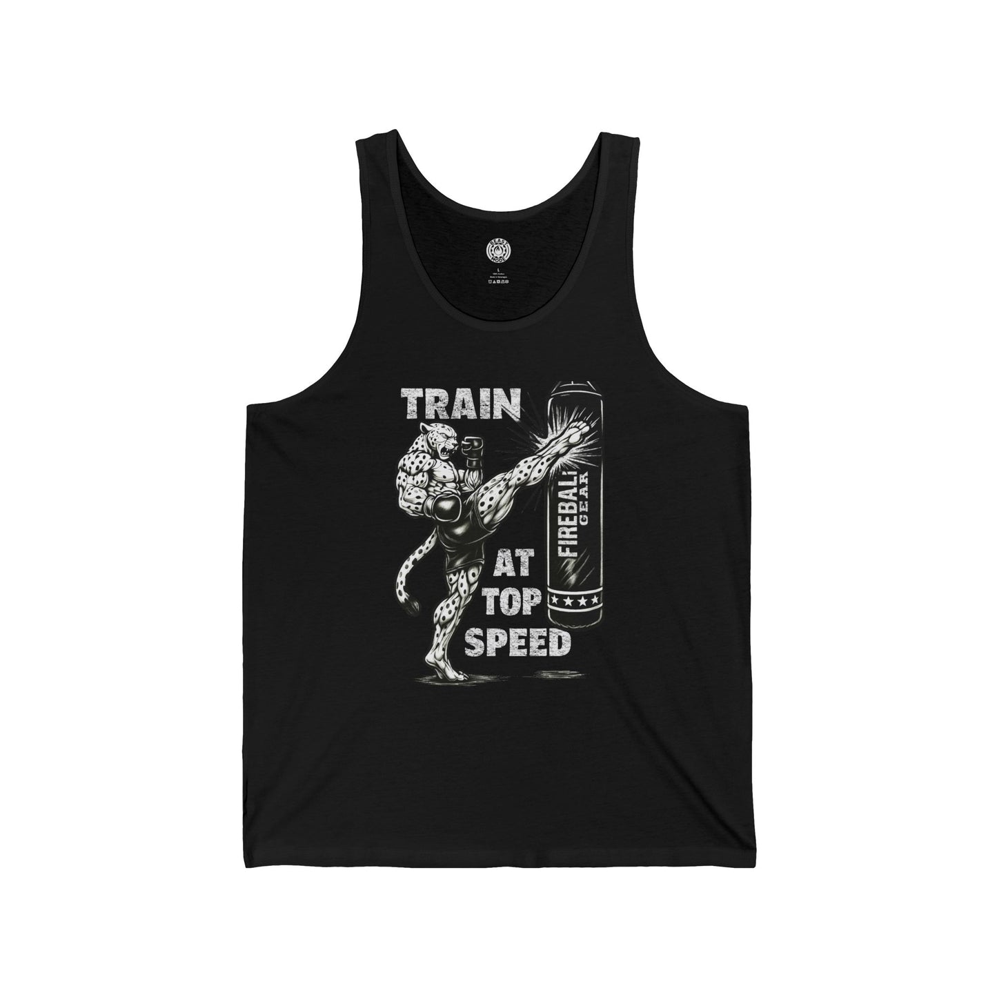 Beast Mode Series - Train at Top Speed - Fitness Jersey Tank Top