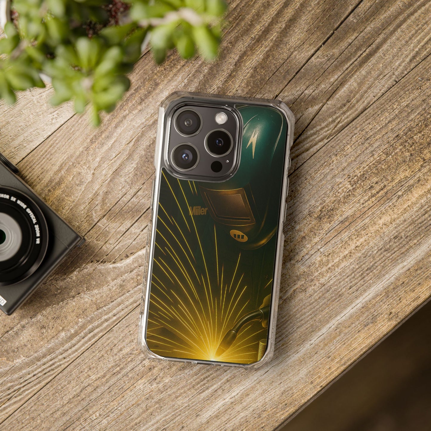 Miller Welder - Magnetic Clear Impact iPhone Cases