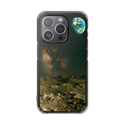 Standing on the Moon - Magnetic Clear Impact iPhone Cases
