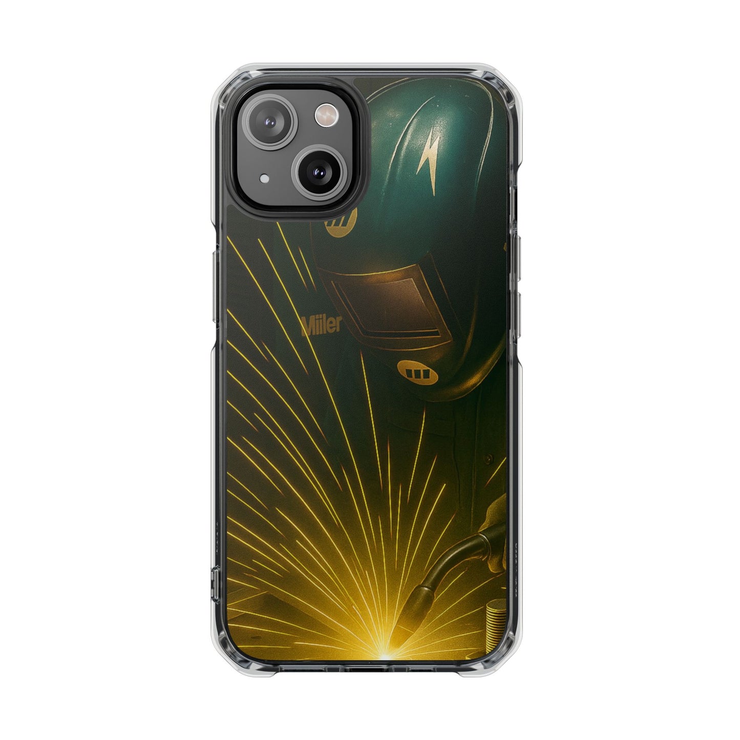 Miller Welder - Magnetic Clear Impact iPhone Cases