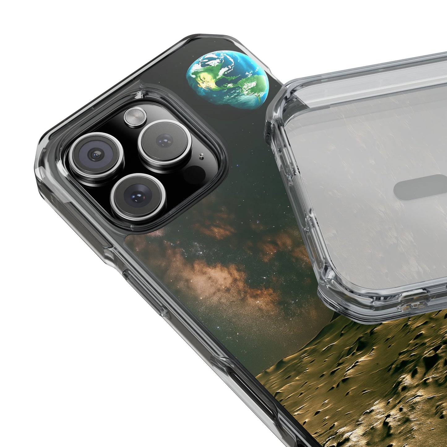 Standing on the Moon - Magnetic Clear Impact iPhone Cases