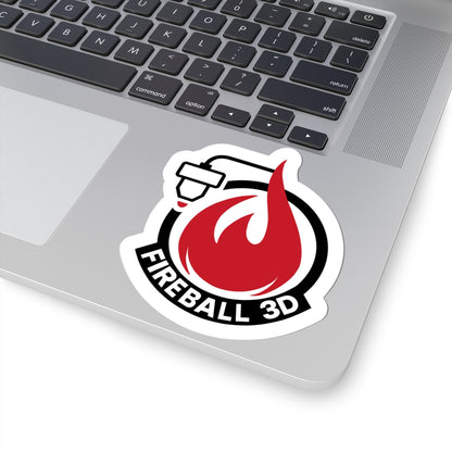 Fireball 3D - Logo Sticker