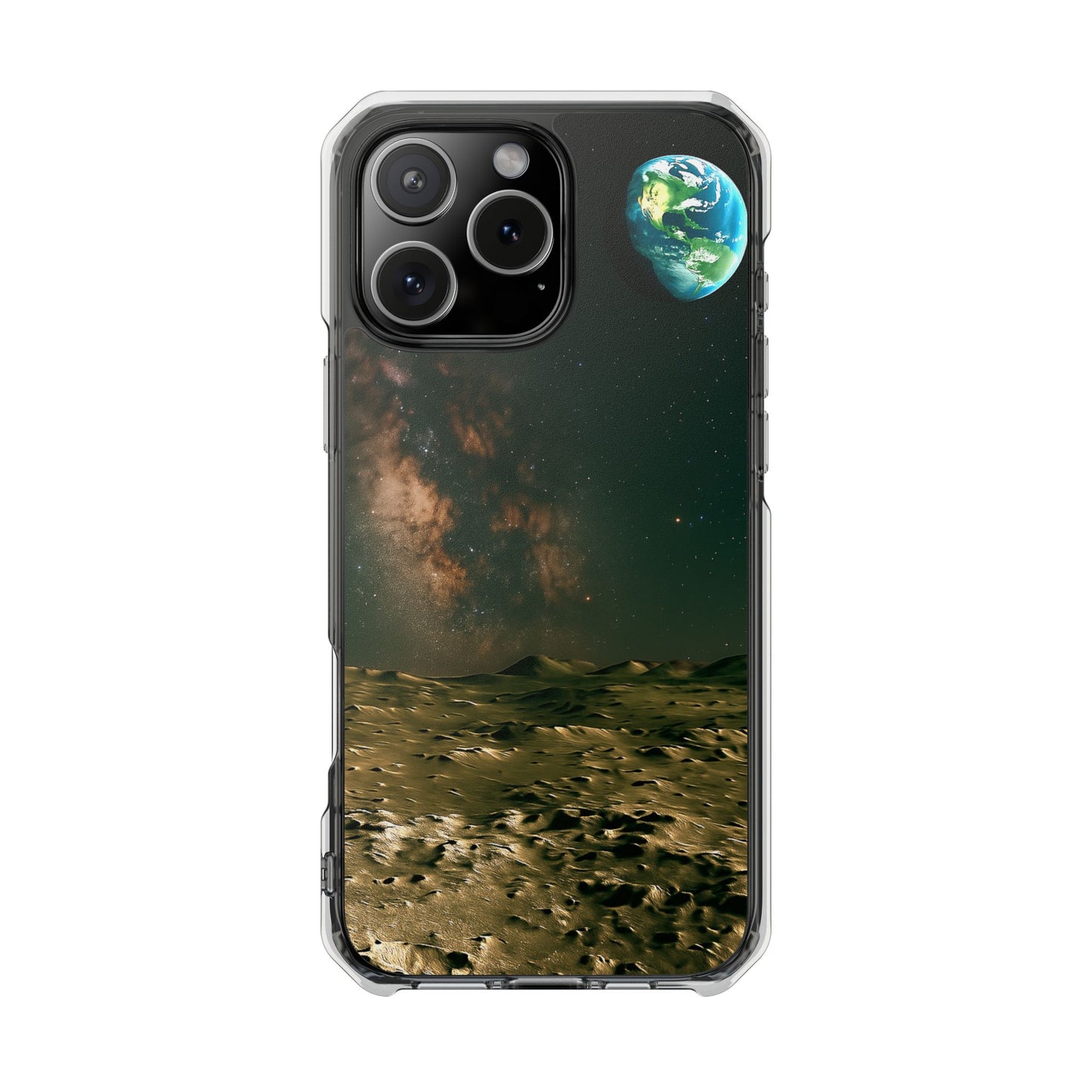 Standing on the Moon - Magnetic Clear Impact iPhone Cases