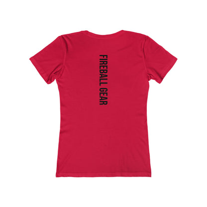 Fireball Gear - Flame & Gear - Black - Women's Slim Fit - Fitness T-shirt