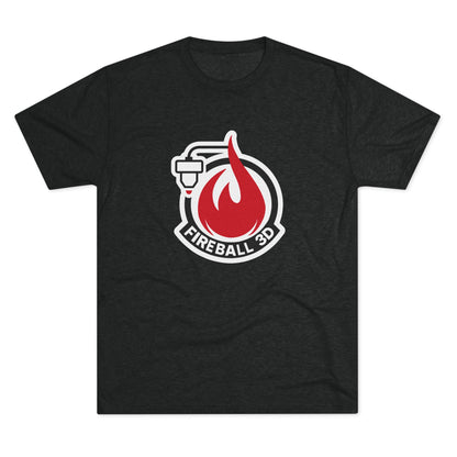 Fireball 3D - Brand Logo - Triblend T-shirt